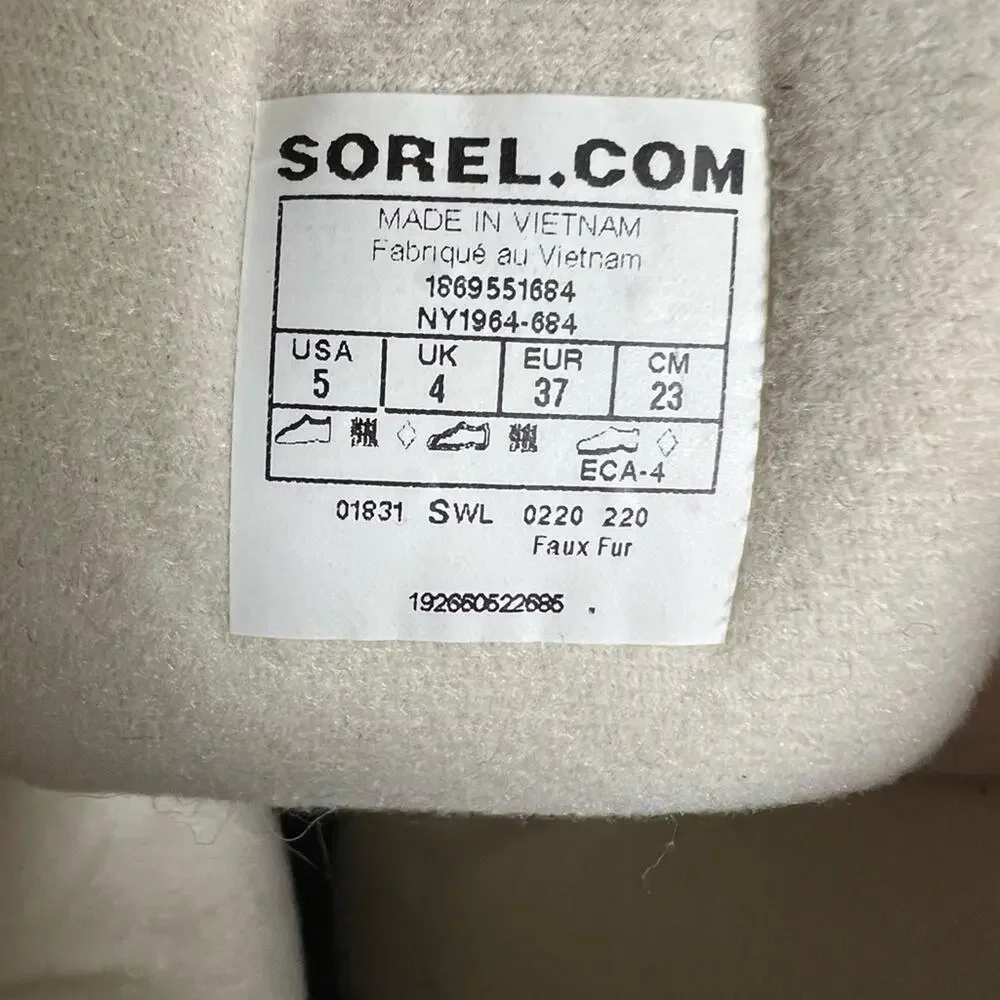 Sorel Girls Snow Boots Size 5 Hot Pink and Black